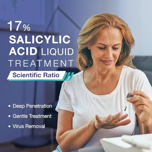 plantar wart corn remover freeze off for feet strongest wart corn removers for toes feet - exclusive formula 17 salicylic acid wart freeze off for plantar wart common wart flat wart corn - 05 oz