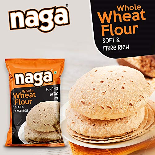 Image of NAGA WHOLE WHEAT CHAKKI ATTA 1 KG