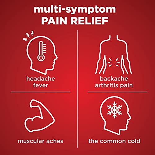 Amazon Basic Care Extra Strength Acetaminophen Caplets 500 mg, Pain Reliever and Fever Reducer, Gentle on Stomach, For Arthritis Pain, Backache Pain and More, 50 Packets of 2 Capsules Each, 100 Count view 2