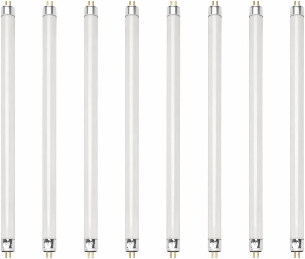 Bluex Bulbs F14T5/835 14W 22 Inch T5 Fluorescent Tube Light Bulb 3500K Warm White Mini Bi-Pin (G5) Base Straight Tube Light Bulb (8 Pack)