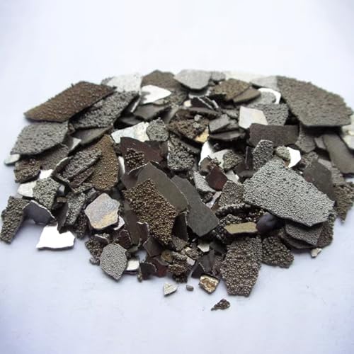 100 Grams Pure Electrolytic Manganese Metal Sheets, 99.7% High Purity Mn Flakes for Element Specimen Collection or Laboratory Scientific Experiments