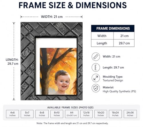 Image of photo frames for all size and Customise photos