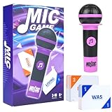 Aigomc Mic misheard Music Trivia Card Game, Grab Karaoke Party Game for 2-10 Players, Music Card with 250 Lyrics (125 Cards) for Hilarious Nights Adult Christmas & Birthday Gifts - Image 1
