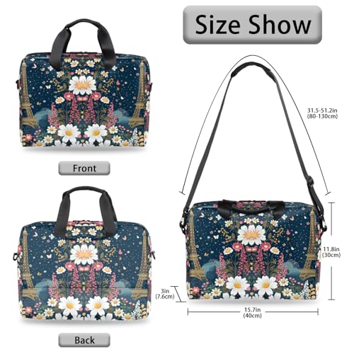 Bolso para portátil 16 pulgadas estilo vintage París miniatura 5
