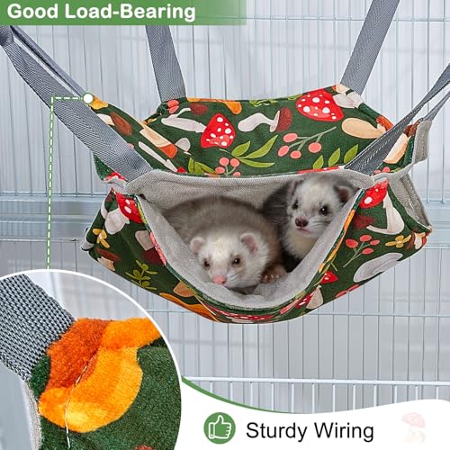 image for Glittme Ferret Hammock 4 Pack Ferrets Cage Accessories Washable Rat Ha