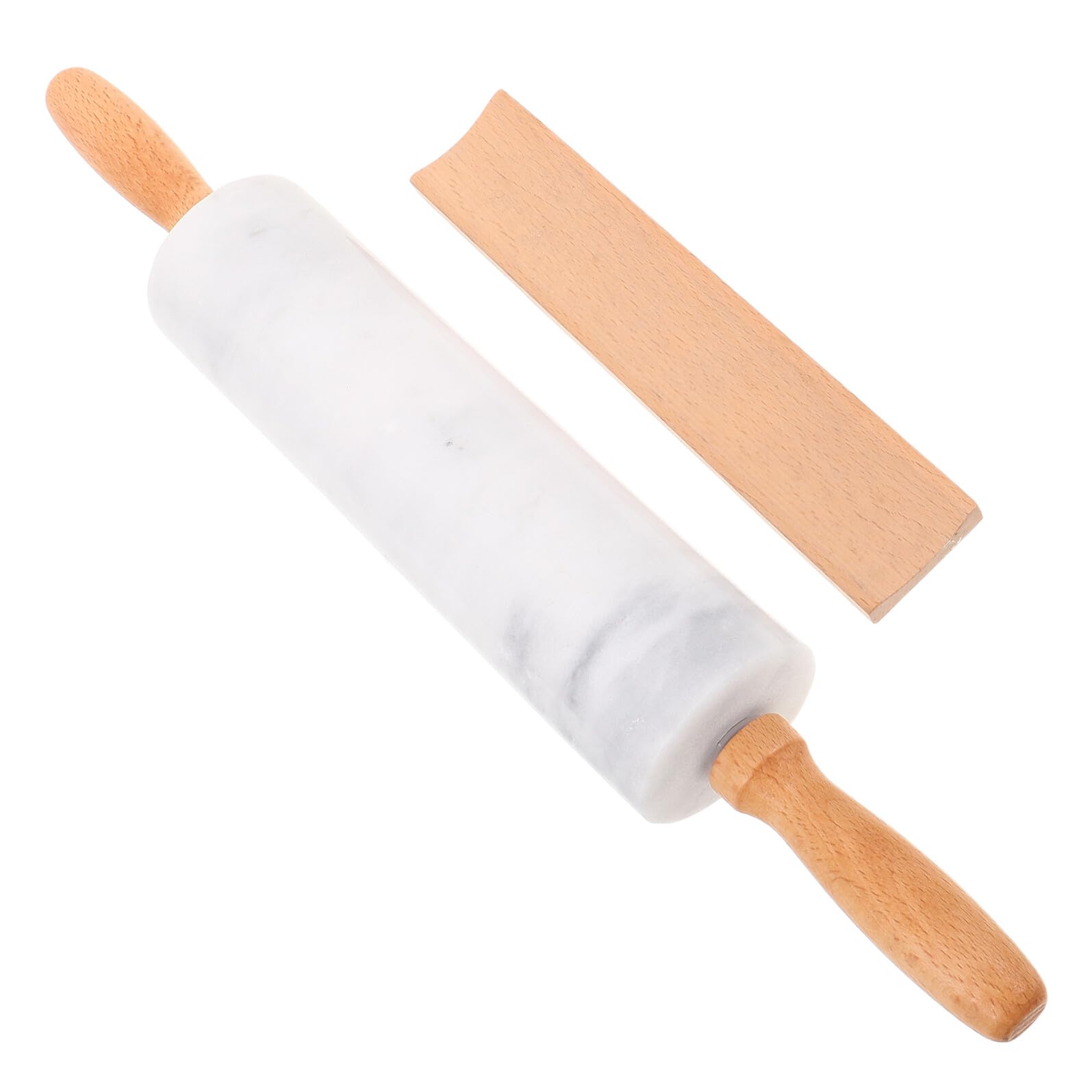 VALICLUD 3 Piezas Rodillos de Mármol para Fondant de Masa Antiadherente Herramientas Ergonómicas para Repostería para Cocina y Decoración de Pasteles