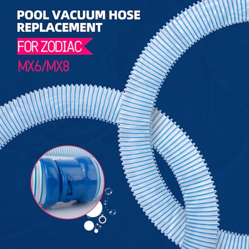 Faeshoo 6Pack Pool Vacuum Hose for Zodiac Mx6 Mx8 Twist Lock Swimming Pool Cleaner Hose Replacement, (1 Meter x 6pcs) - Thumbnail 2