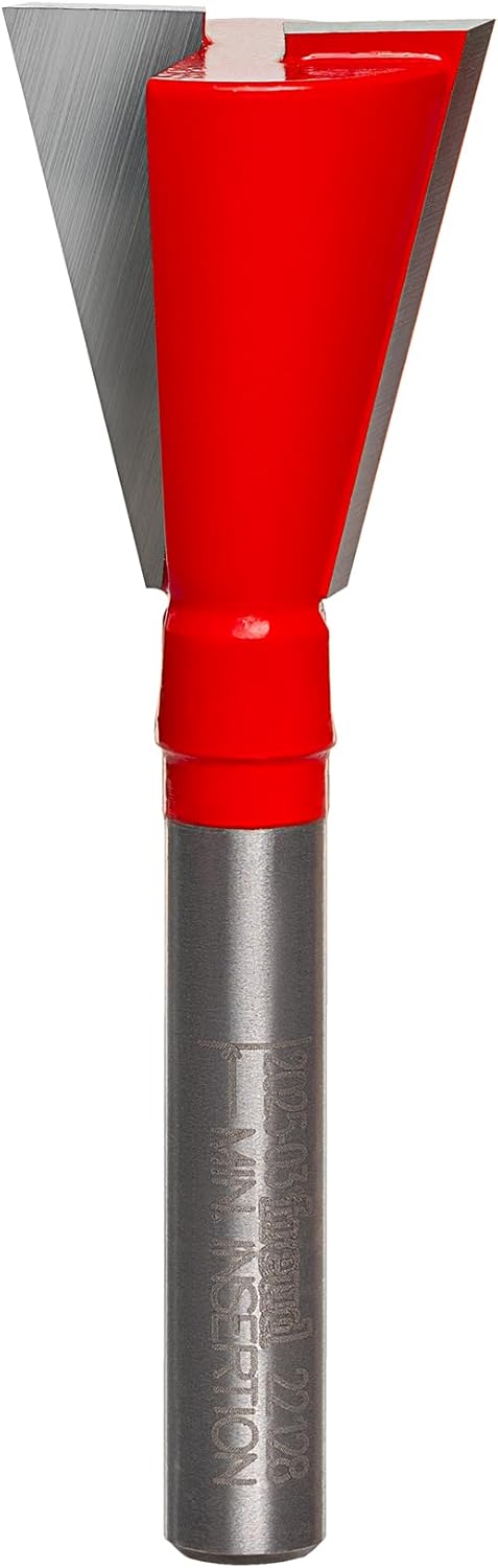 Freud 22-128: 3/4" (dia.) Dovetail Bit with 1/4" shank, 2-3/8" overall length