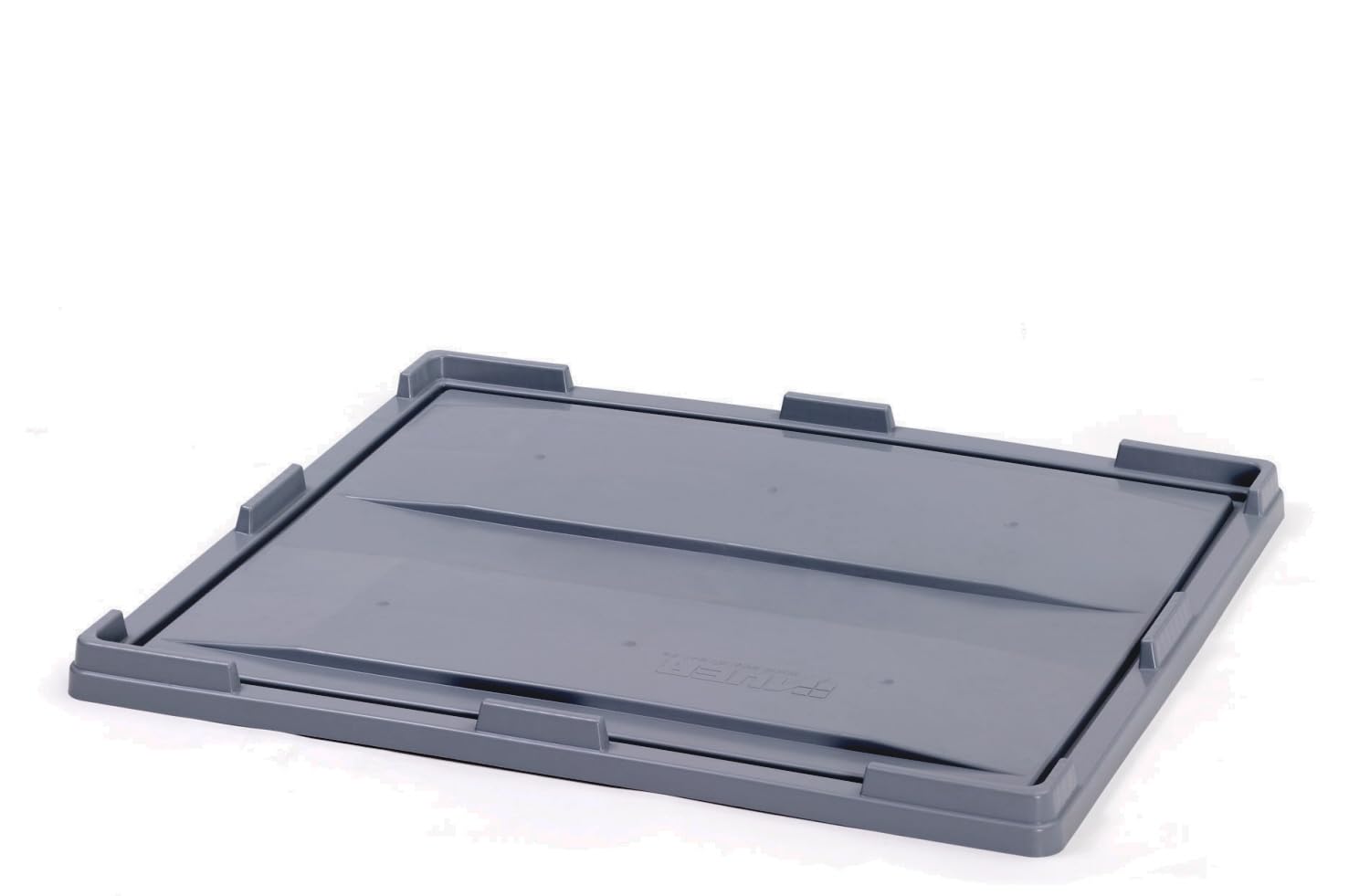 Solent Plastics Grey Standard Bulk Pallet Box Drop On Lid 1200X1000mm