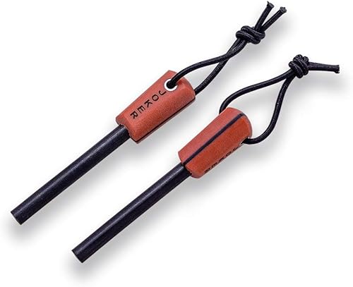 Miniatura 6 de Joker Cuchillo de supervivencia CM111 Lince, mango de lona Micarta, hoja de Böhler N695, funda de cuero negro, herramienta para pesca, caza,