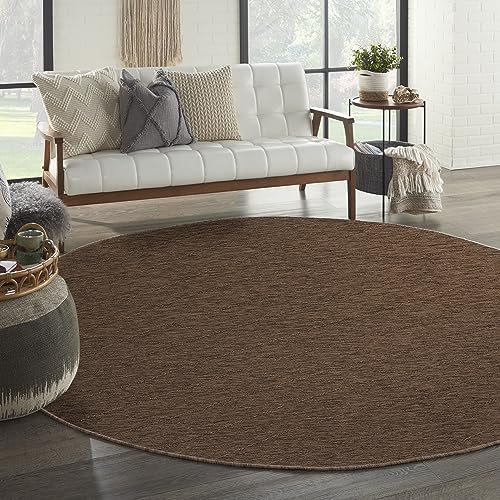 Tapete redondo Mocha 8' Nourison Home Practical Solutions miniatura 1