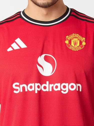 adidas Men's Manchester United 25/26 Home Football Jersey, Red, S