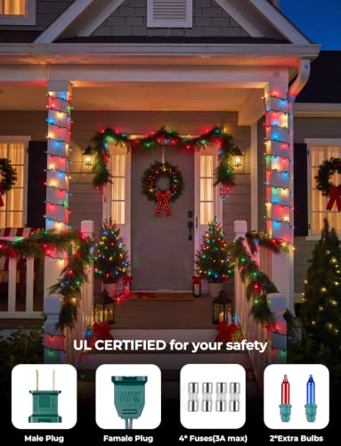  100 Count Multi-Colored Christmas Incandescent Mini String Lights - image 4