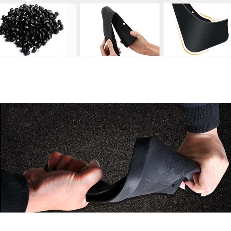 Guardabarros protectores contra salpicaduras para Clase C W204 modelos de 2007 a 2011 5