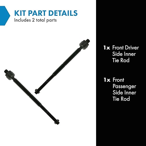 Miniatura 491 de TRQ Juego de barras de acoplamiento exteriores compatibles con Chevrolet Cruze Volt 2016-2019