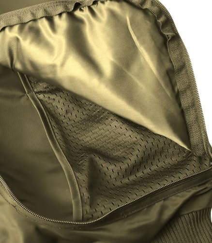 Image of FTIMILD Military Bomber Jacket for Men Casual Windbreaker Jacket Mens Spring and Fall Jacket with Pockets and US Armband