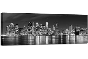 Nyc Canvas: Wieco Art Manhattan Skyline Wall Art