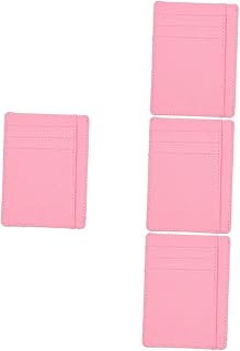 4 Peças Porta-Cartões Masculino E Feminino Organizador De Cartão De Crédito Carteira Unissex Bolso Porta-Cartões Carteira Porta-Cartões Porta-Cartões Carteira Slot Para Cartões