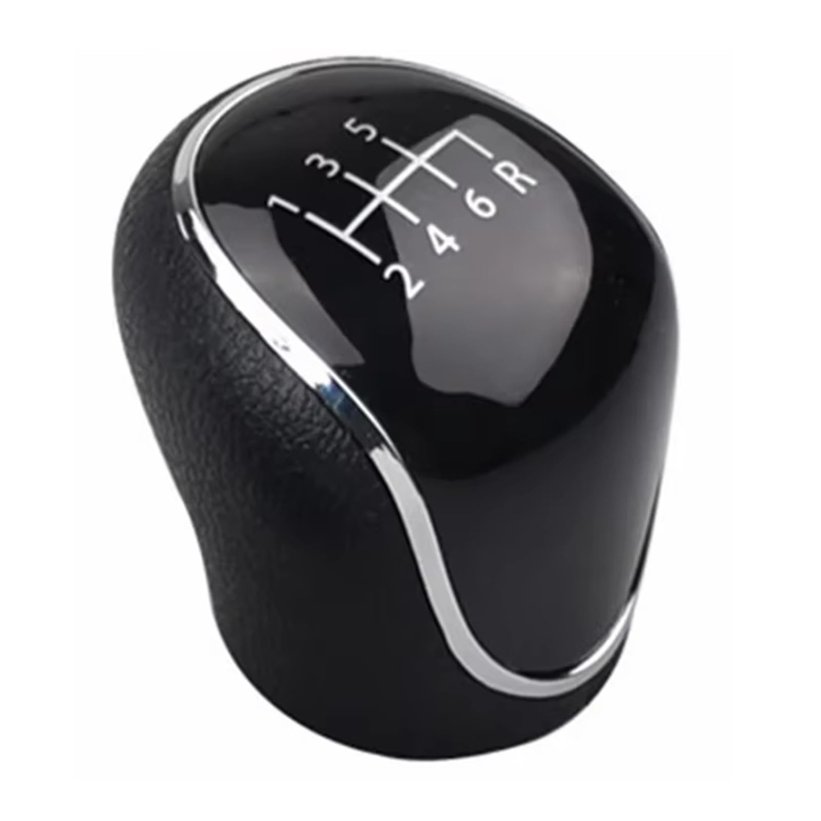 EFDDTBHE Compatible with Hyundai for IX35 2012 2013 2014 2015 2016 5/6 Speed Gear Shift Knob Car Parts Auto Accessories Shifter Handle(123456R Black)