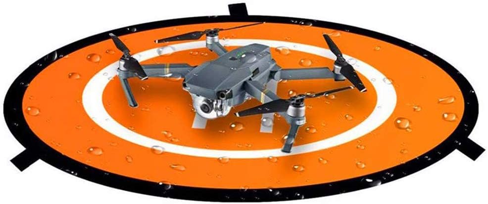 Luminous Drones Landing Pad 75cm/30'', Universal Waterproof Foldable Landing Pads Helipad for RC Drones Helicopter, PVB Drones, DJI Mavic Air Pro Phantom 2/3/4/Pro, Antel Robotic, 3DR Solo