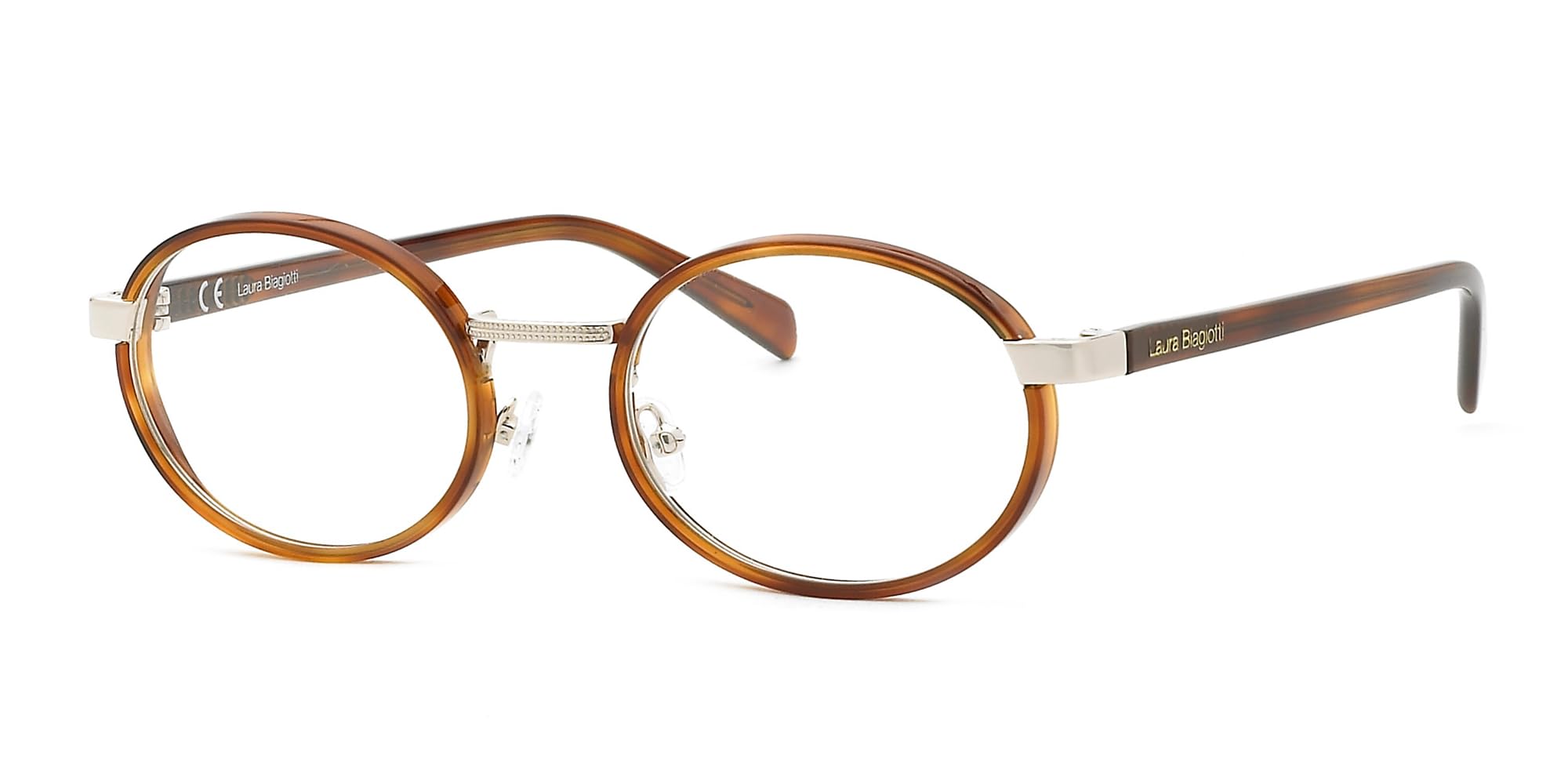 Laura Biagiotti LBV94 Lesebrille für Damen, geeignet für alle Arten von Gläsern, honigfarben
