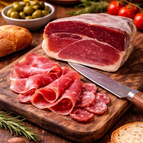 2x 500g Serranoschinken RESERVA am Stück – mindestens 14 Monate gereift, luftgetrocknet aus Spanien (Jamon), ohne Geschmacksverstärker & Farbstoffe