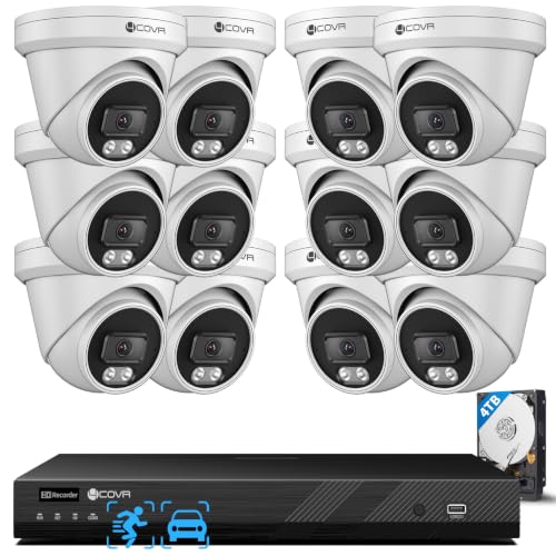4COVR 16 Channel Security Camera System PoE with 4TB HDD, LY97SA5M1612