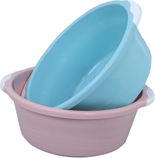 DOITOOL 2pcs Deep Plastic Wash Basin Splash Design for Bathroom Face Washing Durable Thickened Plastic Wash Basins for Home Use for Daily Cleaning Versatile Applications