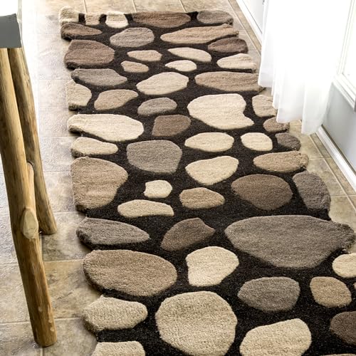nuLOOM Hand Tufted Pebbles Runner Rug, 2' 6