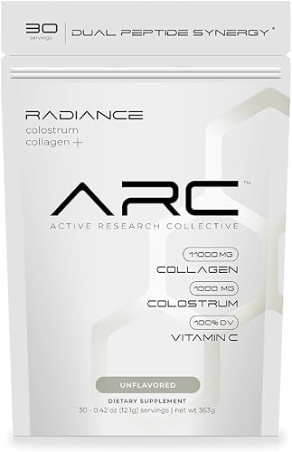 Radiance, péptido de colágeno alimentado con pasto y calostro en polvo, apoya la salud intestinal, la digestión, la función inmunológica,