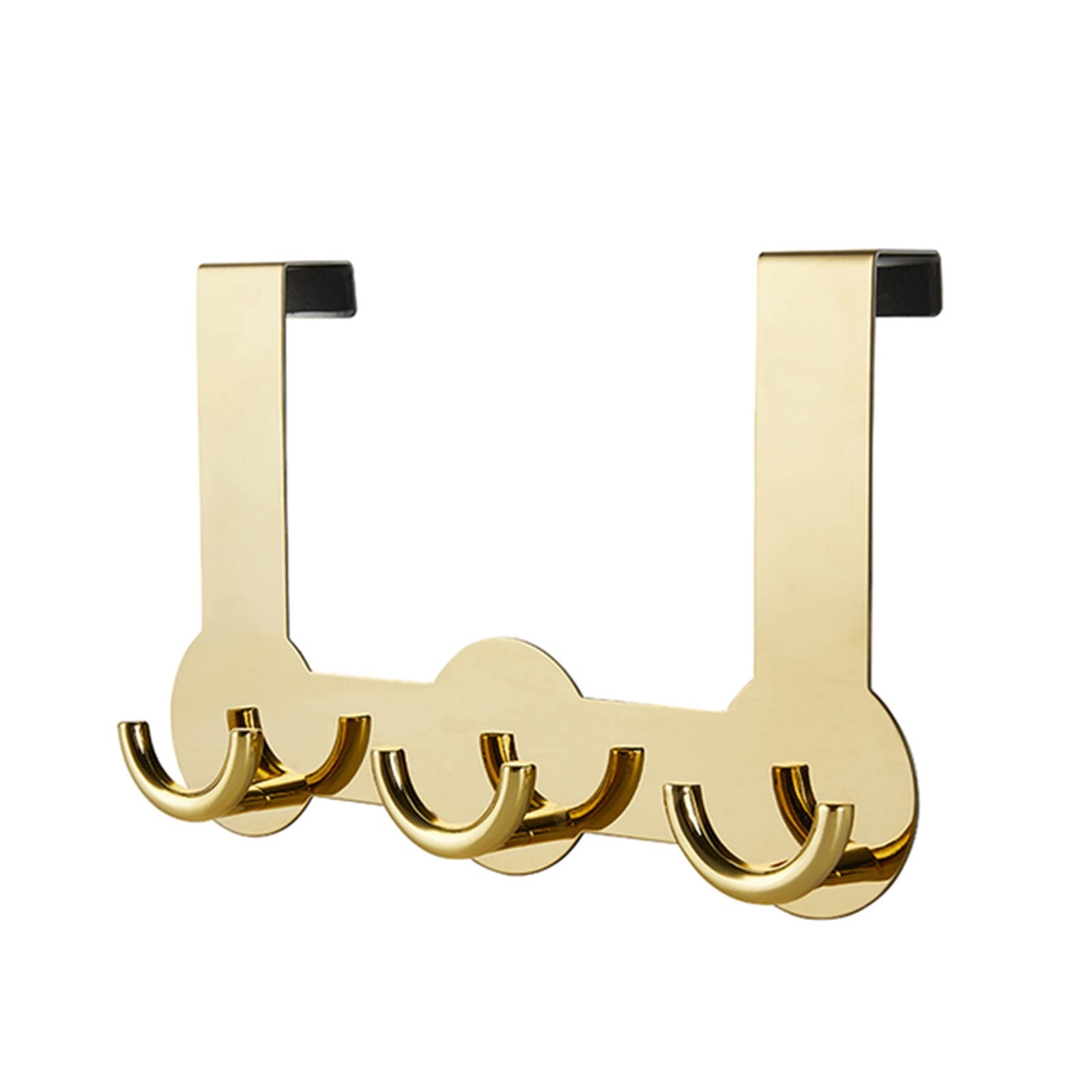 Ylfkwlhrw Gold Towel Hooks Wall Mounted Towel Hooks Nail Free Bathroom Clothes Robe Hook For Bathroom Door Kitchen(3 Hooks)