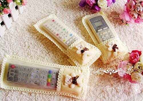 Snazzynest Dustproof TV and AC Remote Control Case (Terrycloth,Multicolour) (Pack of 3)