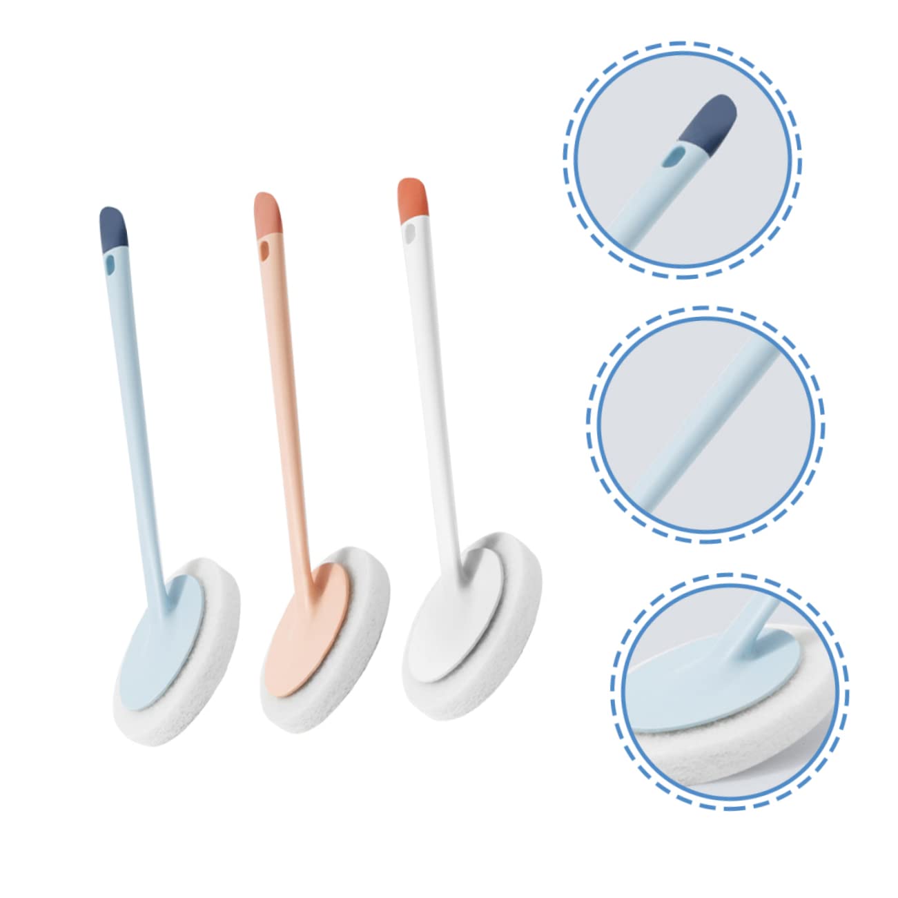 Cabilock 3pezzi Spazzola Multiuso Per Pulizia Del Bagno e Wc Scopa Per Pavimenti Resistente Accessori Pratici Per Pulizia Della Casa e Prodotti Per