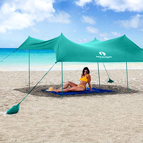 full size sun canopy that's easy to make on sand