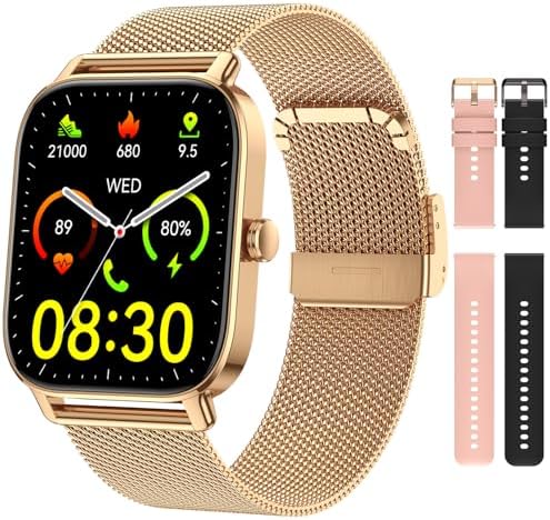 Smart Watch for Women Men Fitness: Waterproof Make Answer Call Di...