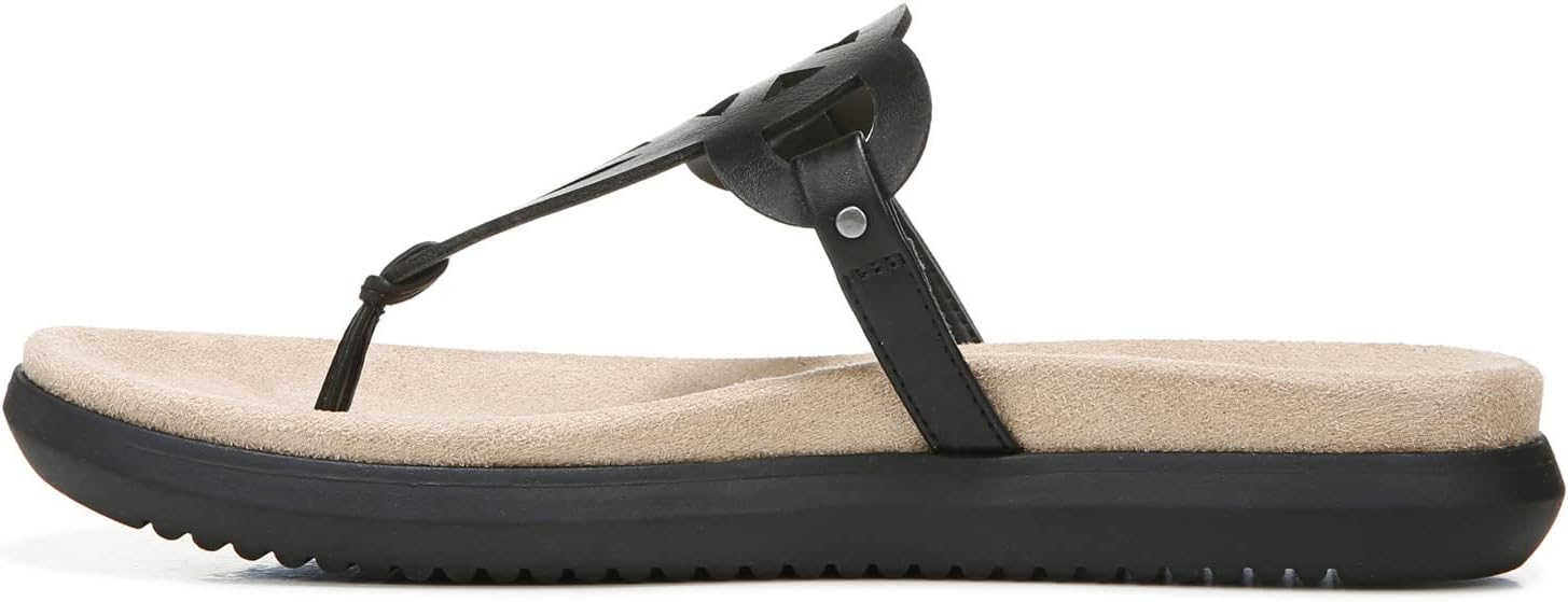SOUL Naturalizer Women's Janice Thong Sandal Black 8 M