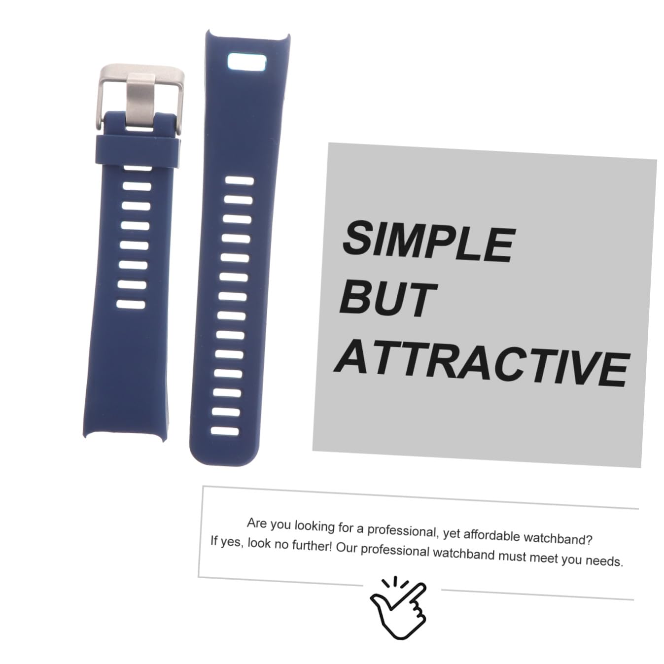 Alipis Silikon Armband für Fitness Tracker Hr mit Schnellverschluss