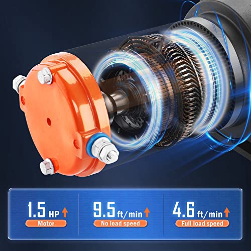 Ac-Dk 3500 Lb Atv/Utv Winch Synthetic Rope Kits, 12V Winch With Wireless Remote For Off Road Trailer Boat Rv Towing Winches, Waterproof Winch With Mounting Plate And Wired Remote #TOP3