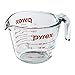 Pyrex Prepware 2-Piece Glass Measuring Set, 1 and 2-Cup, 2 Pack, Clear