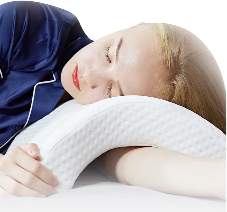 Almohada de brazo para siesta de oficina, almohada de escritorio para siesta, almohada de espuma viscoelástica con orificio para el brazo