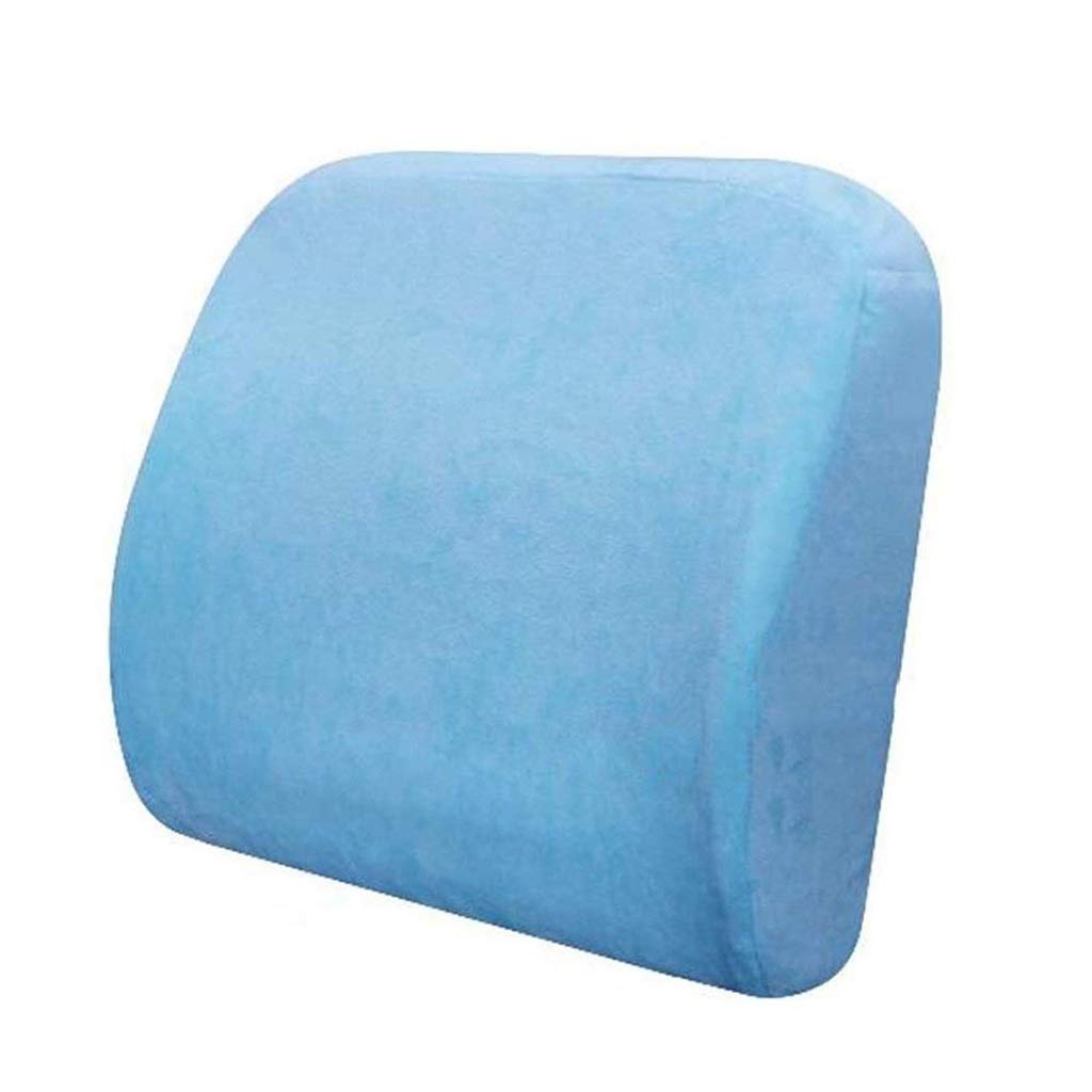 Soulager le mal de dos avec ce coussin lombaire ergonomique bleu pour chaise et bureau