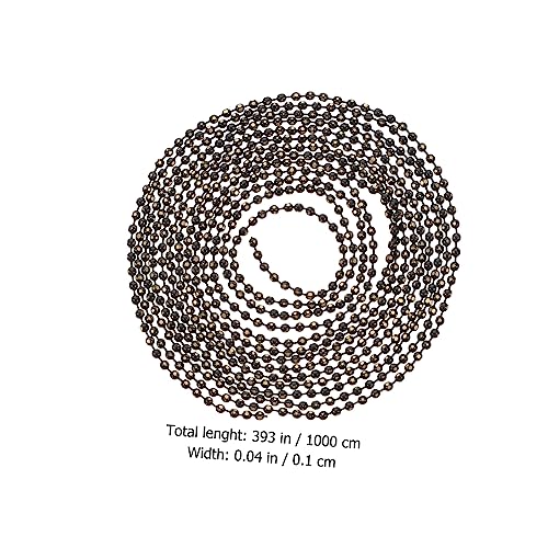 Homoyoyo Corrente De Contas De Cobre Decoração De Corrente Criativa Contas De Casamento Fita Colar C