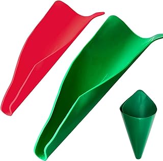 Flexible Draining Tool Oil Funnel,Flexible Oil Draining Tool Folding Funnel Reusable Flexible Draining Tool for Discharging Oil From Car, Trucks, Lawn Mowers, Motorcycles（14.6x6.7inch+19.7x7.9inch）