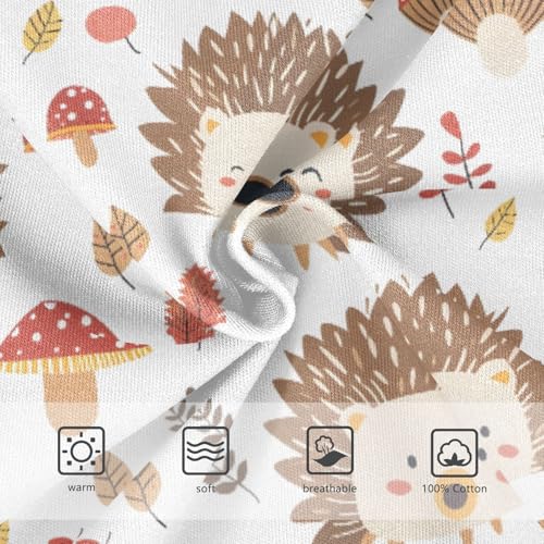 Cartoon Hedgehog and Mushroom Boys' Underwear 100% Cotton Boys' Briefs Soft Toddler Underwear3