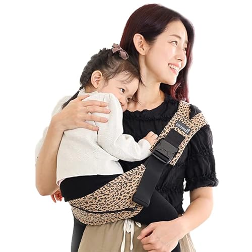 GOOSEKET Toddler Sling Special / Baby Carrier / Compact Hipseat / Infants to 44 lbs Toddlers / Cotton Fabric (Brown Leopard)â¦