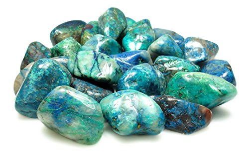 The Magic Is In You (2) Small Quantum Quattro A Tumbled Crystals with Description Card - 1/2 inch to 5/8 inch Long, by 1/4 inch to 5/8 inch Wide, by 1/8 inch to 1/4 inch Thick.