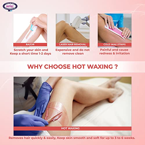 Image of CRESCENT Professional Electric Wax Heater With Automated Temperature Control For Women, Shock Proof, Red - 1 Piece
