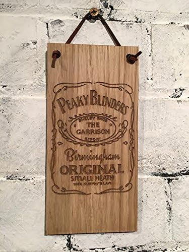 PEAKY BLINDERS Shabby chic oak board veneer sign.