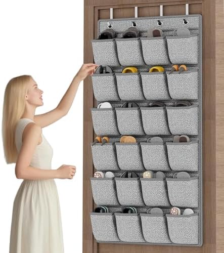 homyfort Organizador de sapatos acima da porta, suporte de armaze...