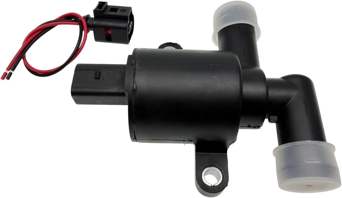 Heater Control Solenoid Valve and Plug Kit Compatible with A3 A4 A5 A6 A7 A8 Q3 Q5 Q7 RS6 RS7 S6 S7 S8 TT Atlas Beetle Golf GTI Ti-guan